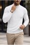 Seka 779 Striped Cotton Slim Fit Men's Half Fisherman Sweater - 2