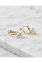 Phoebe Round Cut Solitaire Zircon Stone Minimal Hoop Steel Xuping Earrings