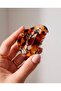 Fresco Marble Patterned Curved Bone-Looking Buckle - 3