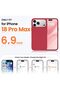 iPhone 18 Pro Max Case, Joyshell, Velvety Silicone, Microfiber Interior, Premium, Red - 5