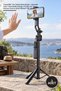 3-piece tripod with 360° face tracking smart gimbal – automatic pop-up tripod selfie stick 176 cm, face tracking, gesture control, smart gimbal tt07 black