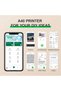 A40 Thermal Transfer Portable Printer, Supports US Letter & Legal Length, Wireless Bluetooth Mobile Travel Printer, Compatible with Android and iOS, Prints Documents, Web Pages, Photos, Pink - 8