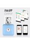 A6 Mini Pocket Printer HD 304DPI Wireless BT Thermal Printer Picture Photo Label Memo Notes Journal Receipt Paper Instant Printer Sticker AR Photo Function Inkless Printing Compatible with - 3