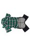 Pawlook X - Jean Gardener Overalls with Plaid Shirt