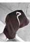Brown Hooded Oversize Premium Glyph Embroidered Sweatshirt - 5