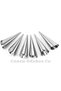 12 Pieces Stainless Steel Spiral Croissant Mold, Conical Tubular Cone Molds, Cream Horn Shaped Baking Tool, Pastry and Bread Mold - 2