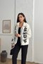 Women's Embroidered Plush Coat - 6