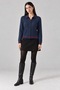 Stripe Detailed Wool Buttoned Women's Cardigan