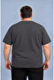 Oversize Large Size Basic 100% Cotton Crew Neck T-Shirt - 2