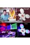 لمبة LED RGB لاسلكية بتقنية البلوتوث، على شكل مروحة، مع جهاز تحكم عن بعد بـ 24 مفتاحًا، لغرفة النوم - 7
