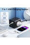 شريط طاقة بـ 7 مقابس بريطانية ومنافذ USB A وC، شحن سريع بقوة 2500 واط - 3