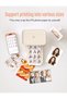 CP4100 Portable Full Color Photo Printer Mini Househeld Thermal Sublimation Printer 4x6 Inch 300dpi AR Printing WiFi Connection Automatic Lamination with 1pc Color Ink Cartridge & 54 Sheets - 4