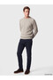 Peak New Season Beige Crew Neck Ribbed Men's Knitwear Sweater - 2