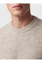 Peak New Season Beige Crew Neck Ribbed Men's Knitwear Sweater - 3