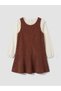 Quality Pieces from Çelebi Store Girls' Velvet Dress and T-Shirt - 3