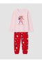 Esvab • Modern & Distinctive New Year's Themed Girls' Pajama Set - 2