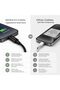 كابل نوع C بطول 1 متر، 60 واط، USB C إلى USB C، شحن سريع، مجدول، أسود اللون - 4