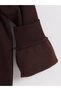 Plum Polo Neck Men's Thick Sweatshirt - 8