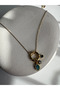 Gold Color Charm Necklace (45 cm)