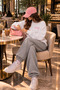 Mercy Printed Oversize Şardonlu Sweet-Sweatpants Premium Set - 2