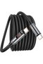 كابل USB C إلى USB C بقوة 240 واط، كابل شحن سريع من النوع C مع شاشة LED، يتميز بسيليكون ناعم الملمس (1.2 متر)