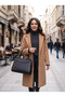 Label Special Design Stylish Women's Handbag - with Zipper Detail (Available in Black / Cream Options)