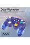 وحدة تحكم لاسلكية لجهاز Gamecube Switch، وحدة تحكم لاسلكية لجهاز Gamecube Switch مع بطارية مدمجة بسعة 600 مللي أمبير في الساعة لجهاز Nintendo Switch/Switch OLED/PC/Steam، مع وظيفة التيربو والتشغيل التلقائي، ووظيفة الاستيقاظ/التقطيع اللقطي، باللون الأرجواني - 6
