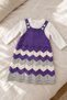 Baby Girl Set Knitted Dress Tshirt Set of 2 Striped Colorful Knitwear Salopet 3 6 9 12 Months - 2