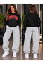 Zero Collar Sweat Suit 2-Piece Combination Winter Shardooned Boston Printed Women's / Men's Unisex Model - 2