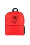 حقيبة ظهر ترافيس سكوت لوك موم آي كان فلاي باللون الأحمر