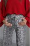 Gray Snake Pattern Straight Jean - 4