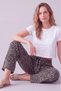 Women's Comfortable Fit Elastic Waist Milan Ribbon Pajama Bottoms - 6