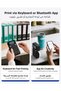 E11 Label Printer with 4 Tapes, Bluetooth & QWERTY Keyboard, Black - 2