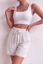Women's Viscose Elastic Waist Ribbon Comfortable Fit Shorts - 2