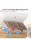 حامل لابتوب من الألومنيوم - قابل للتعديل على 7 مستويات ارتفاعياً، تصميم مريح مع تهوية مفتوحة، قابل للطي وخفيف الوزن للحواسيب المحمولة والأجهزة اللوحية - 3