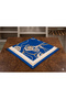 90X90 Navy Blue Chain Patterned Satin Scarf - 2