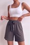 Women's Viscose Elastic Waist Ribbon Comfortable Fit Shorts - 3