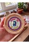 Retro Gamer and Garage Themed Set of 6 10 cm Bamboo Epoxy Coasters Set - 7
