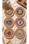 Retro Gamer and Garage Themed Set of 6 10 cm Bamboo Epoxy Coasters Set