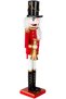 Christmas Ornament Lead Soldier Nutcracker Playing the Bugle Red-White 50 Cm. - 3