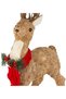 Christmas Ornament Natural Straw Covered Deer Brown 38X56 Cm. - 2