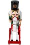 Christmas Ornament Lead Soldier Rocking Horse Green-White 25 Cm. - 4