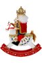 Christmas Ornament Lead Soldier Rocking Horse Red-White 30 Cm. - 5