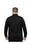 Black Plus Size Men's Pique Sweatshirt - 3