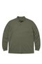 Khaki Plus Size Men's Pique Sweatshirt - 4