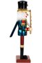Christmas Ornament Lead Soldier Nutcracker with Sword Claret-Red-Blue 30 Cm. - 4