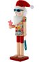 Christmas Ornament Lead Soldier Nutcracker with Shirt and Christmas Hat Red-Yellow 38 Cm. - 3