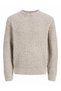 Men's Beige Jjjaxon Knit Crew Neck Sweater & Cardigan - 5