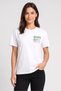 Women Crew Neck Short Sleeve Graphic T-Shirt, White