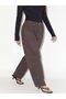 Pantaloni largi cu curea - 5